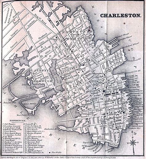 Map of Charleston South Carolina